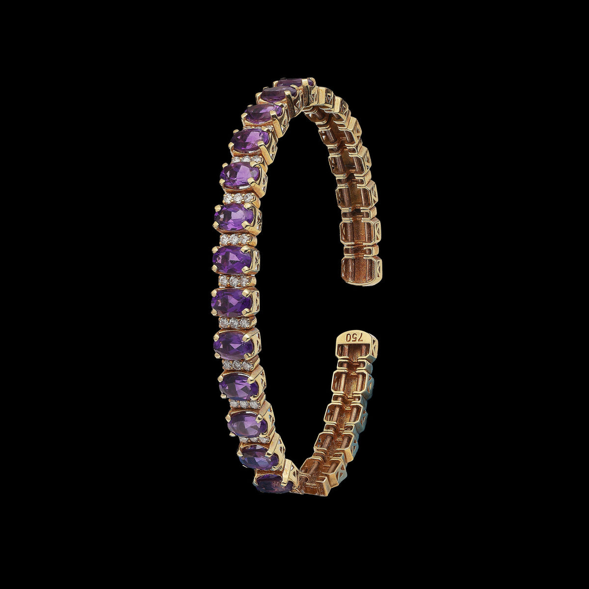 Amethyst Diamond Bracelet