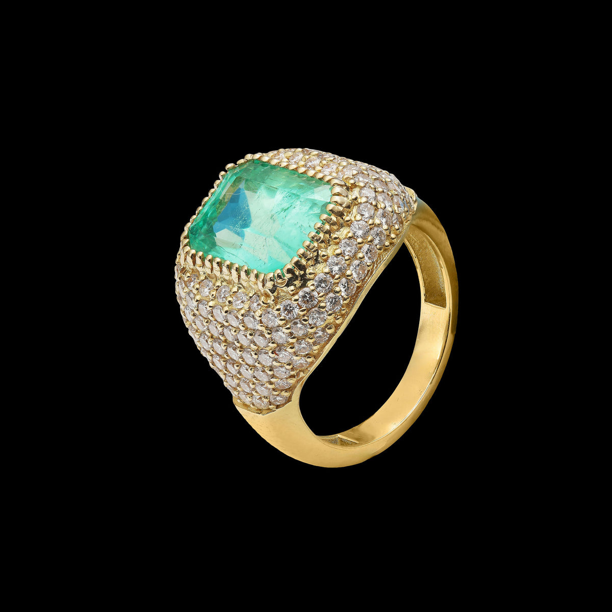 Emerald Diamond Ring