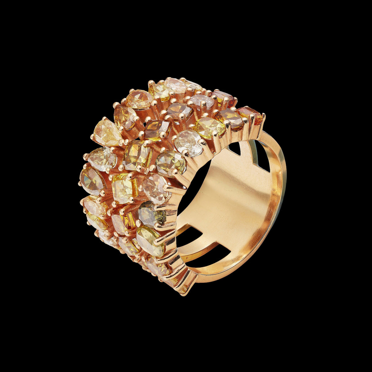 Colored Diamond Ring