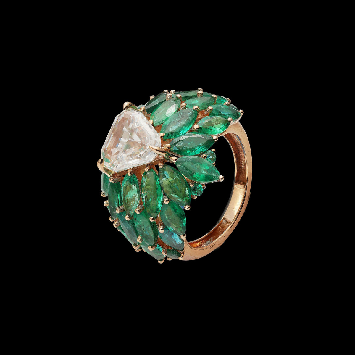 Emerald Diamond Ring