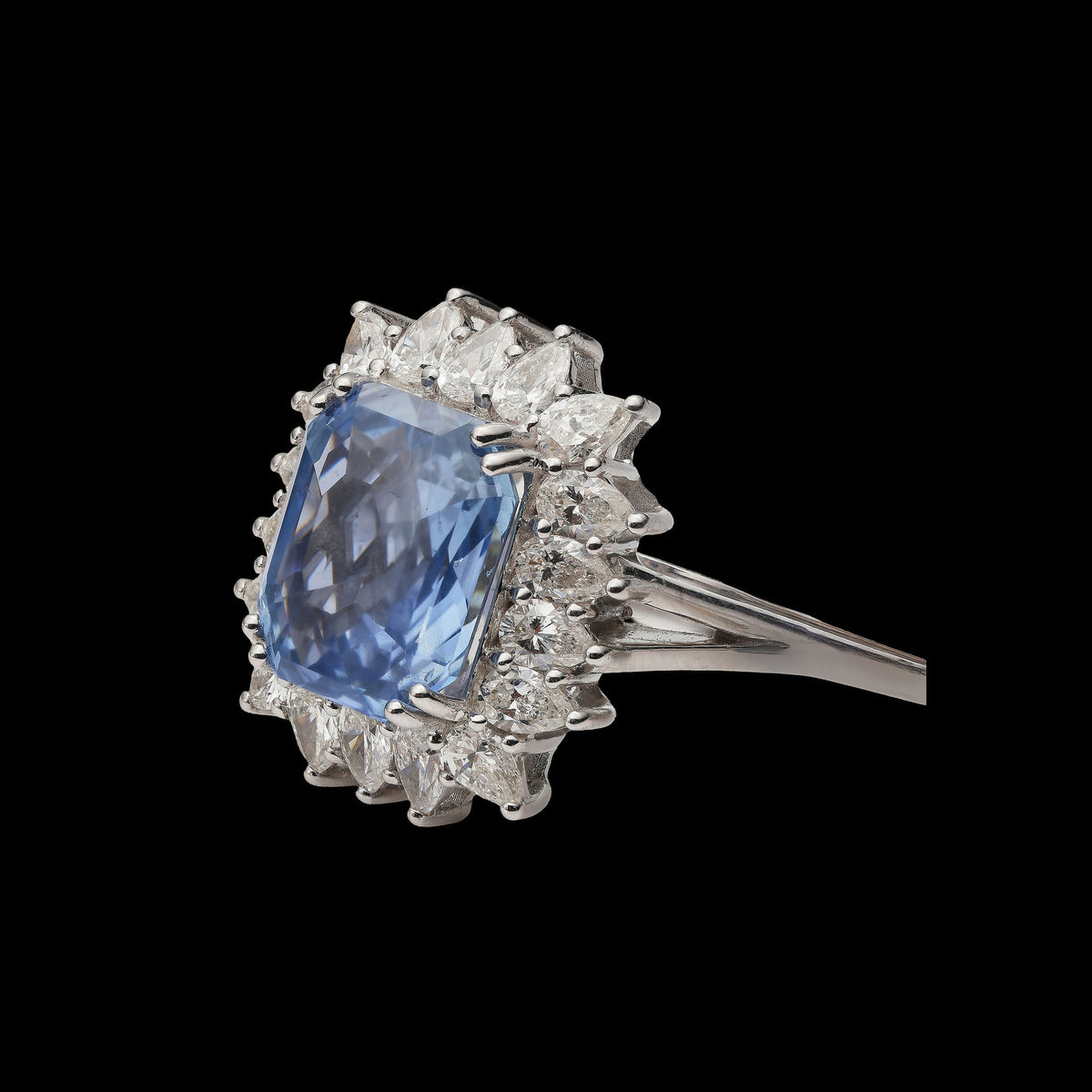 Sapphire Diamond Ring
