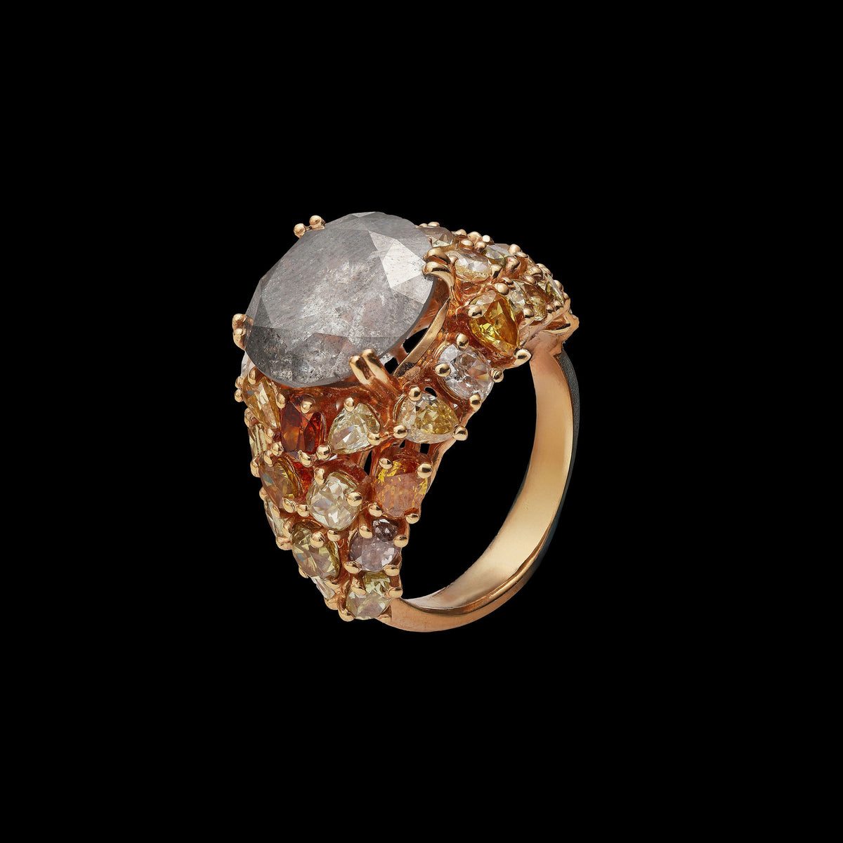 Colored Diamond Ring