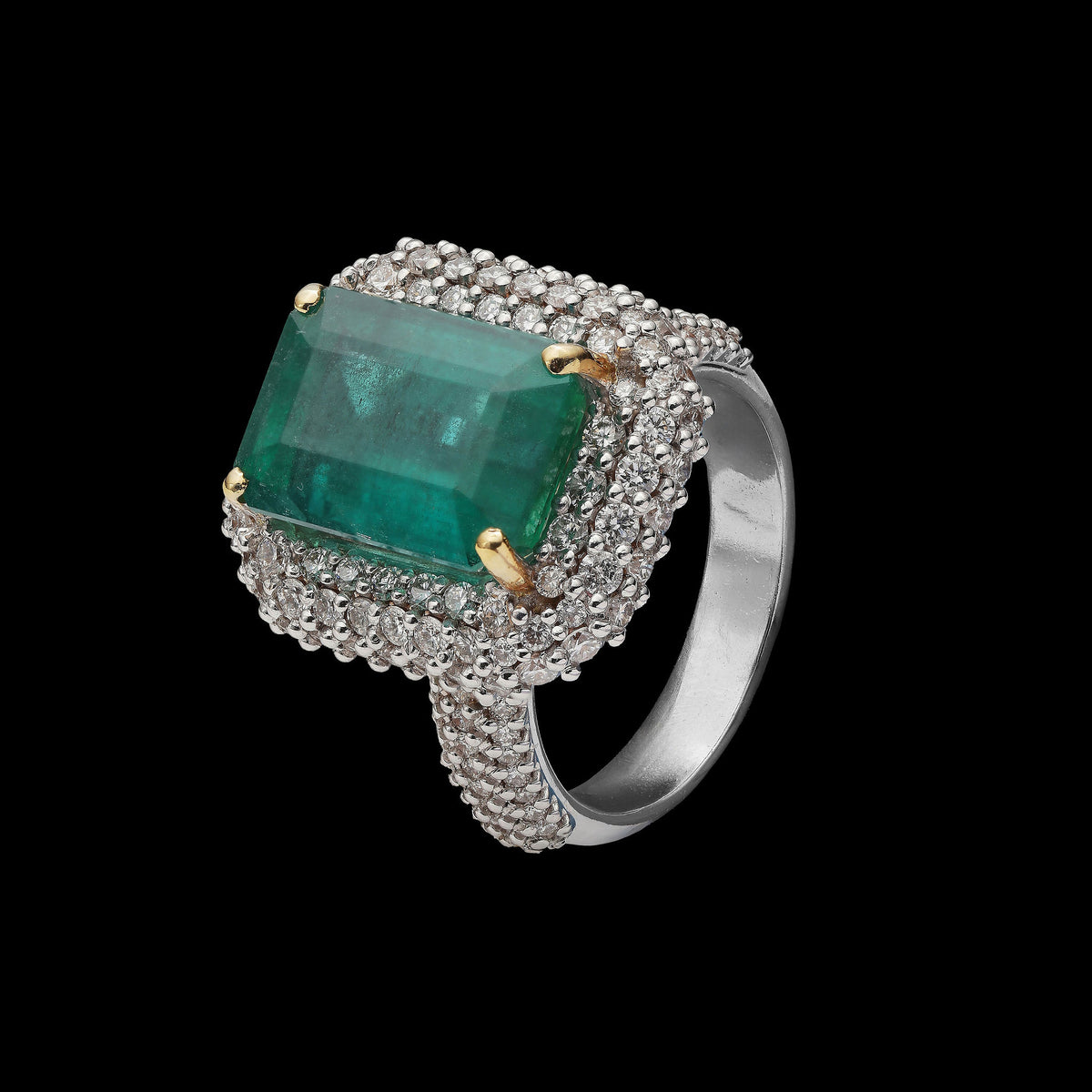 Emerald Diamond Ring