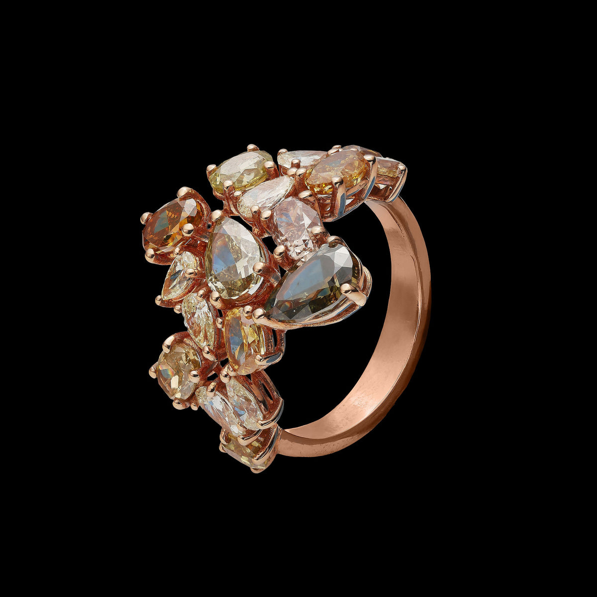 Colored Diamond Ring