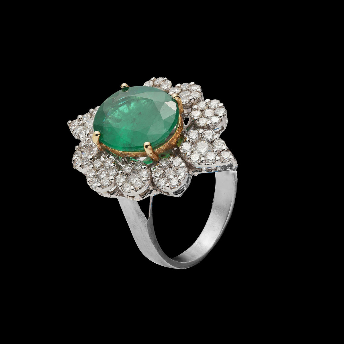 Emerald Diamond Ring