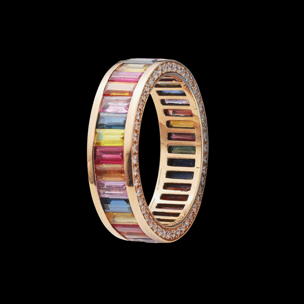 Multicolored Sapphire Ring