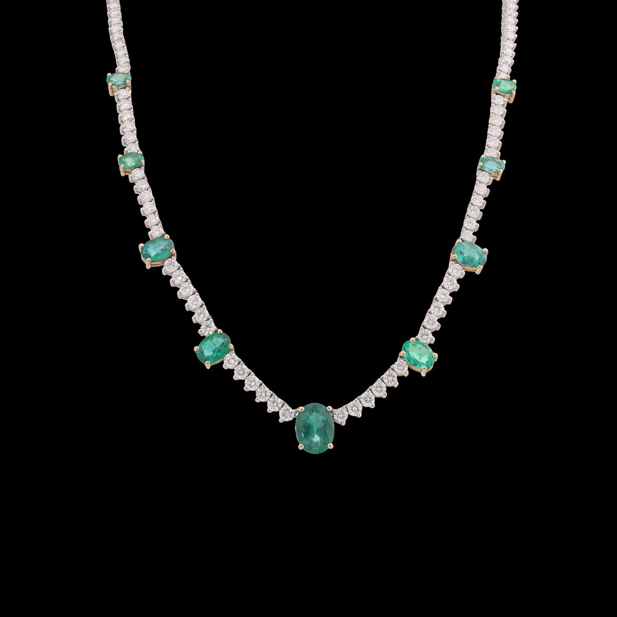 Emerald Diamond Necklace