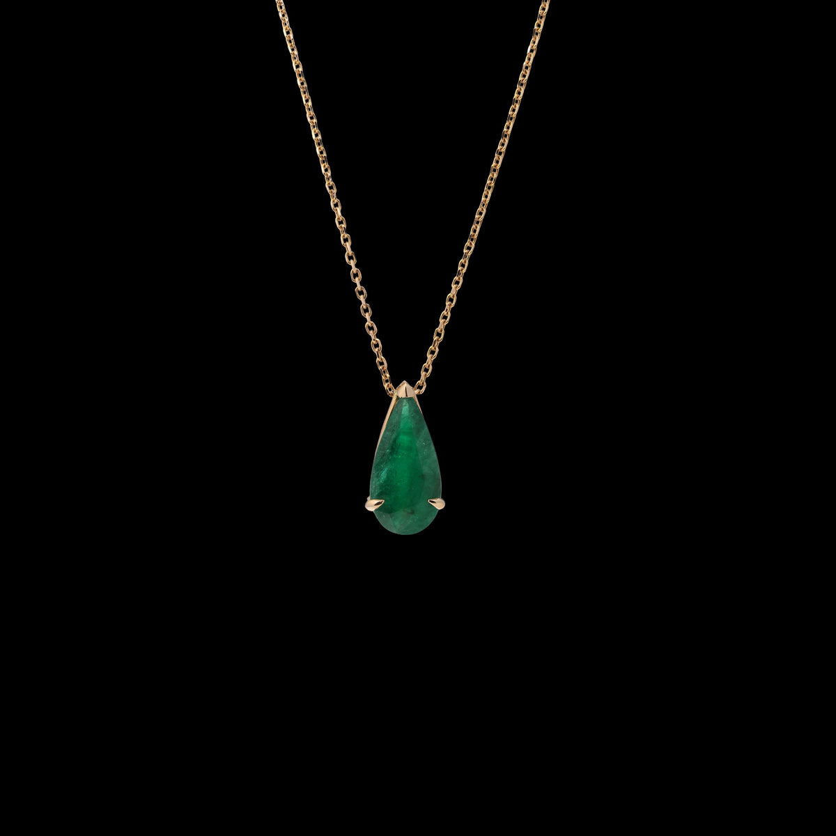 Emerald Diamond Pendant