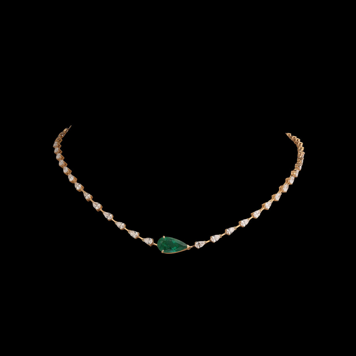 Emerald Diamond Necklace
