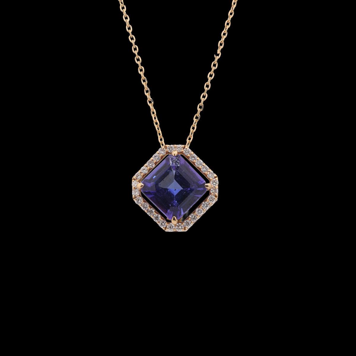 Sapphire Diamond Necklace