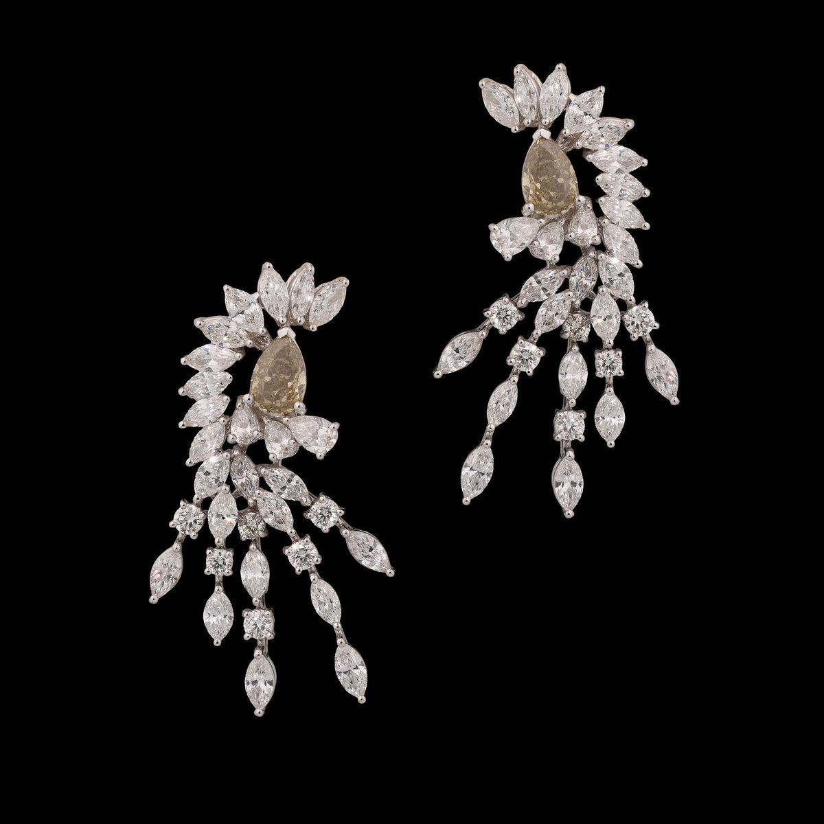 Brown Diamond Earrings
