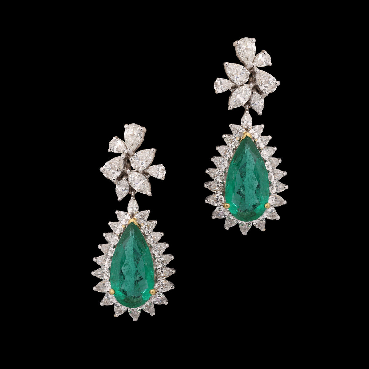 Emerald Diamond Earrings