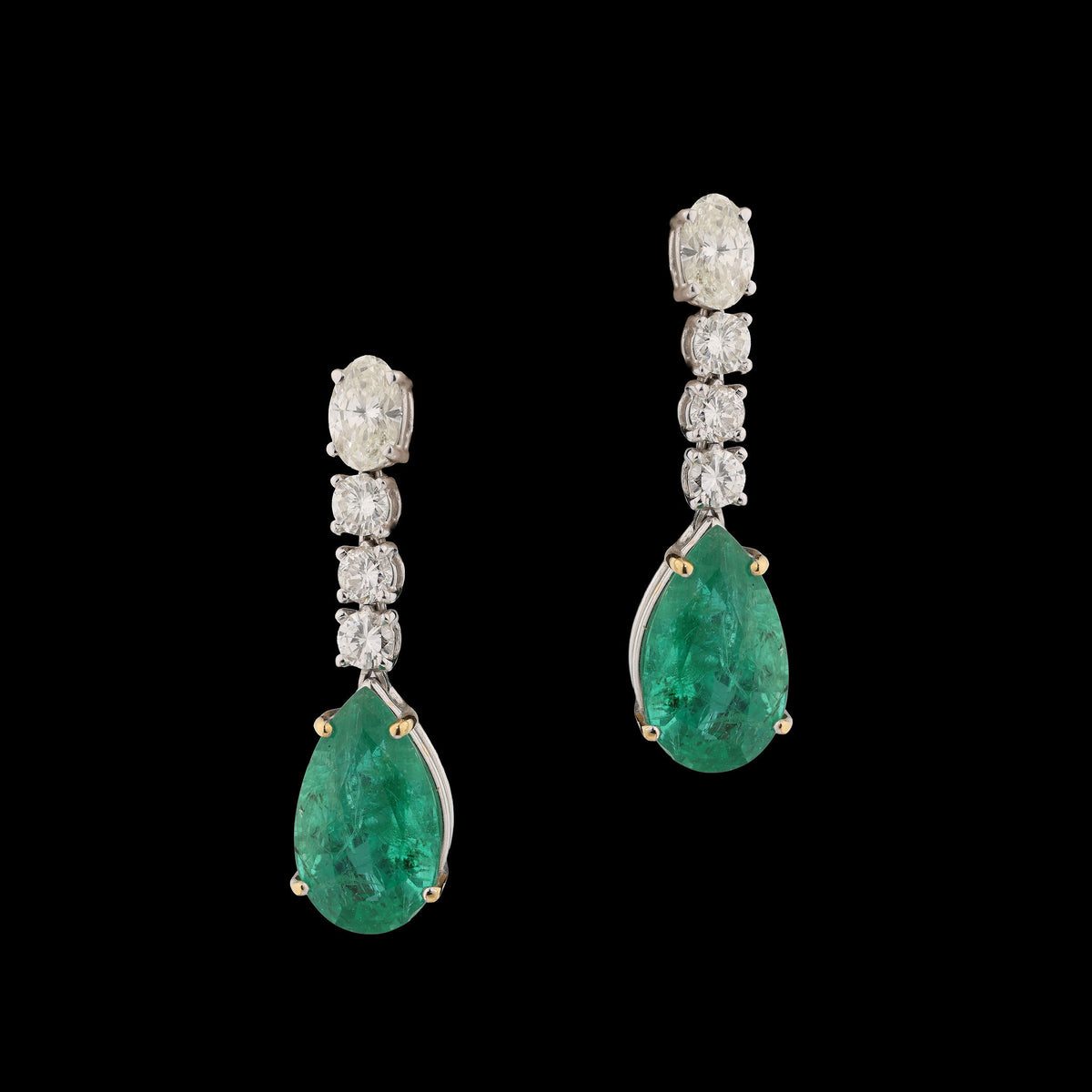 Emerald Diamond Earrings