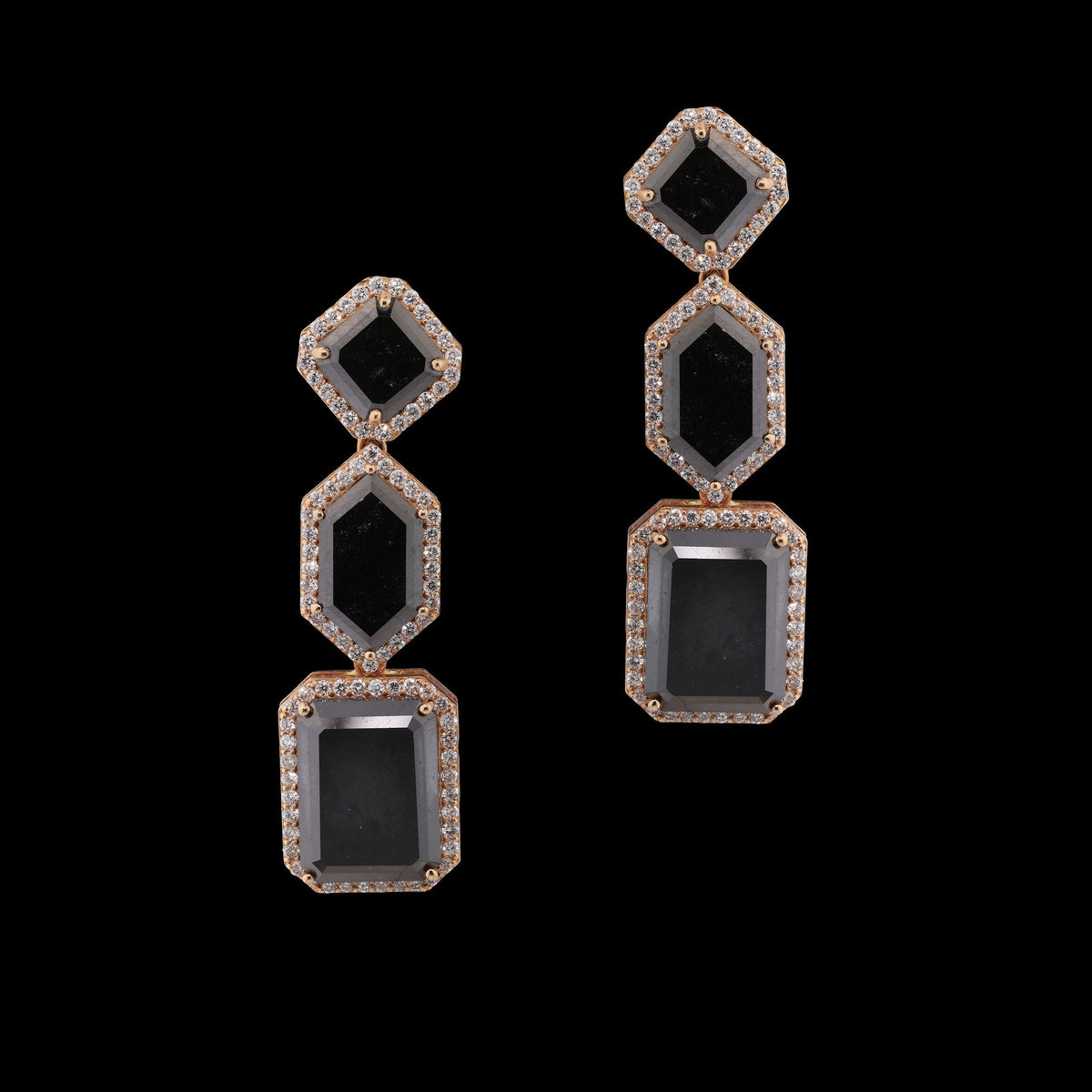Black Diamond Earrings