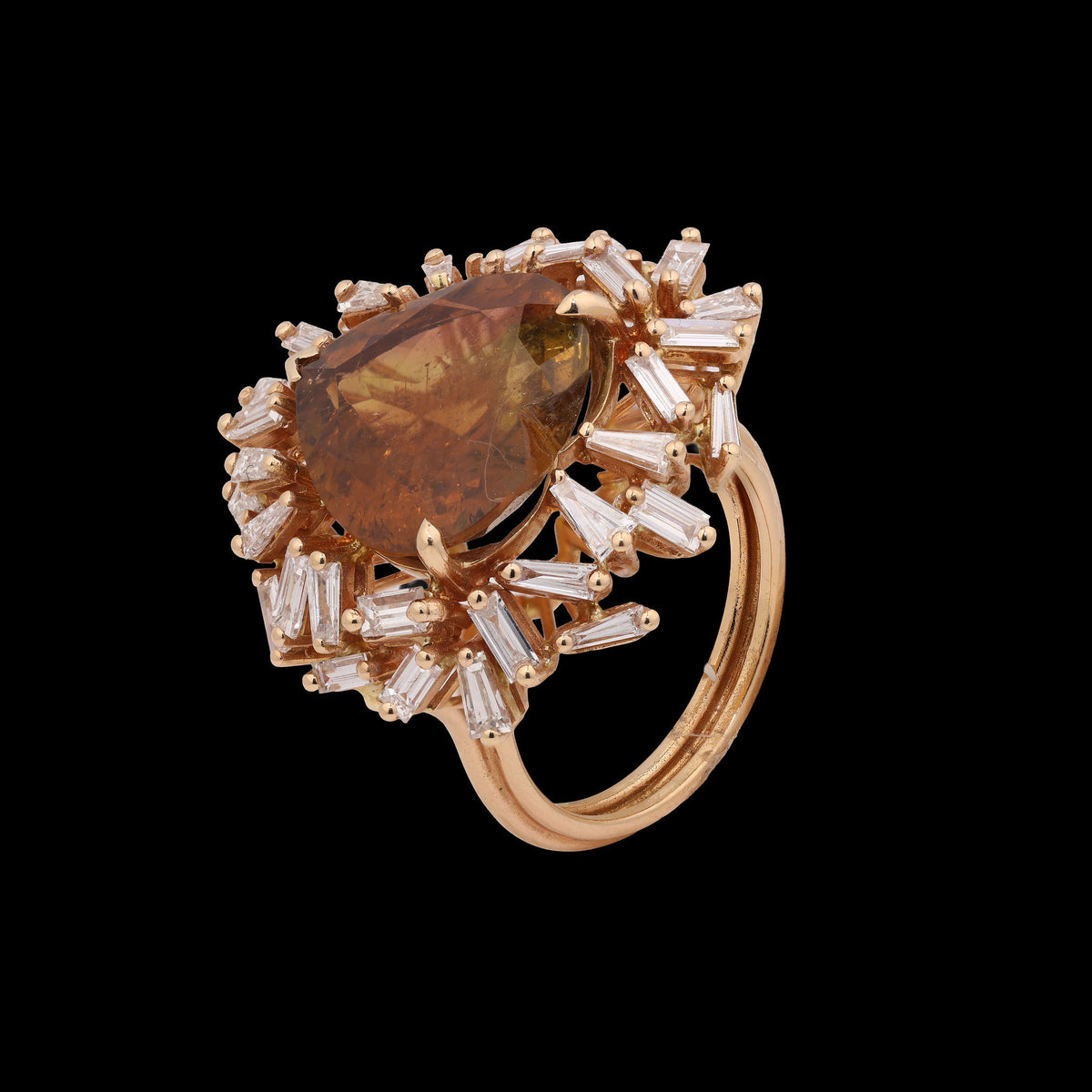 Brown Diamond Ring