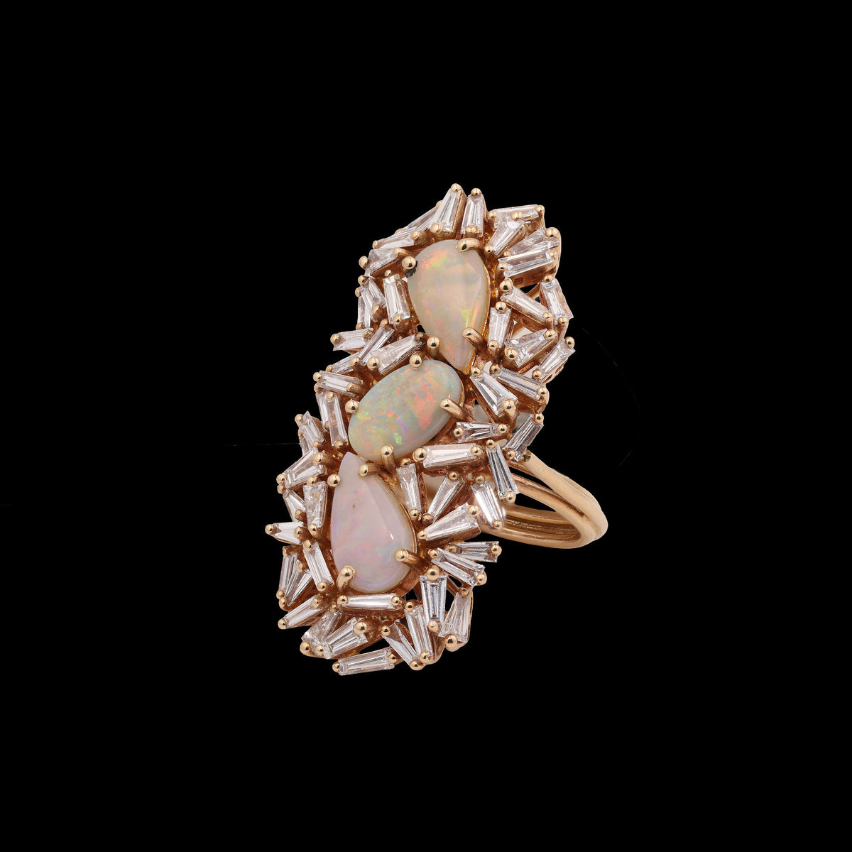 Mother Of Pearl Diamond Ring