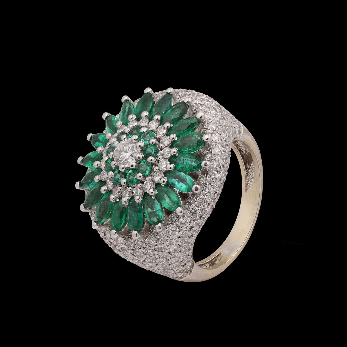 Emerald Diamond Ring
