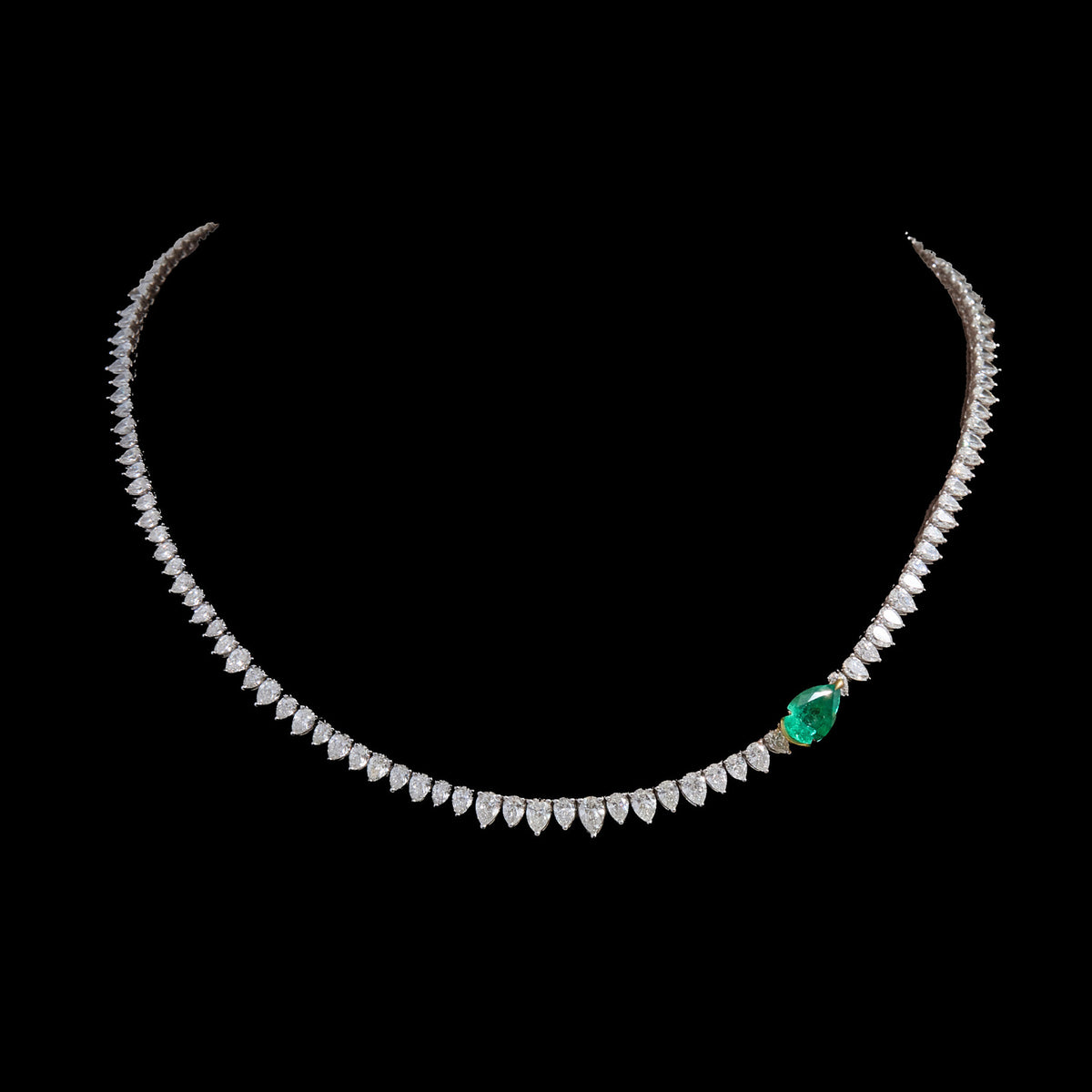 Emerald Diamond Necklace