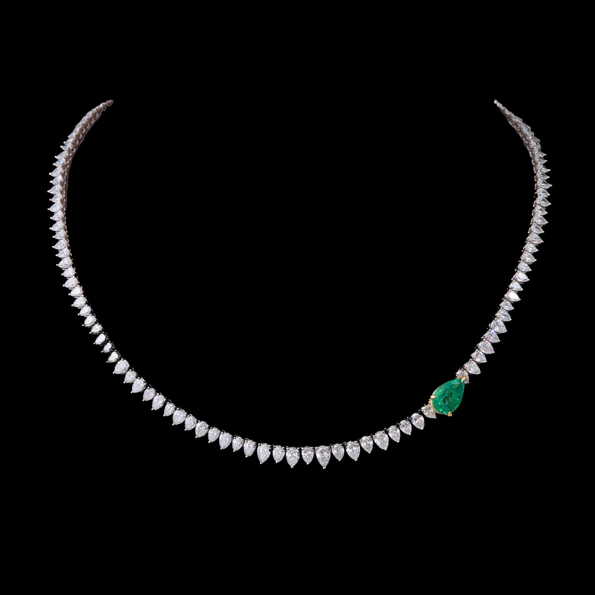 Emerald Diamond Necklace
