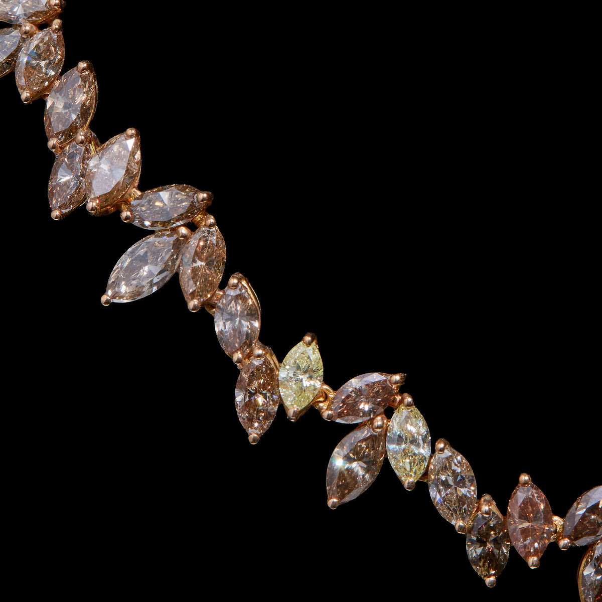 Colored Diamond Necklace