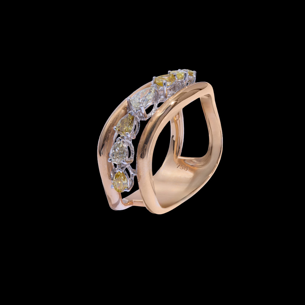 Colored Diamond Ring