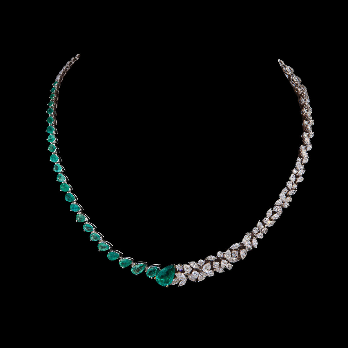 Emerald Diamond Necklace