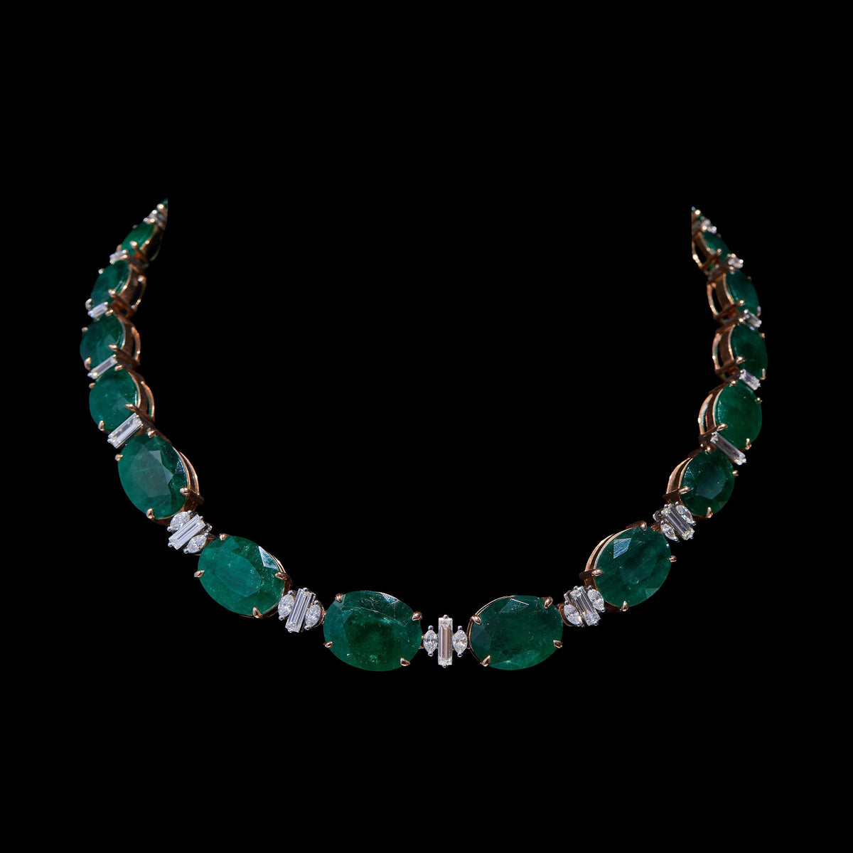 Emerald Diamond Necklace