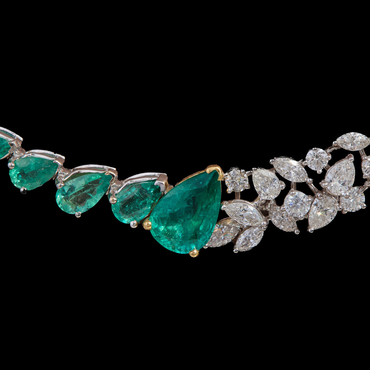 Emerald Diamond Necklace