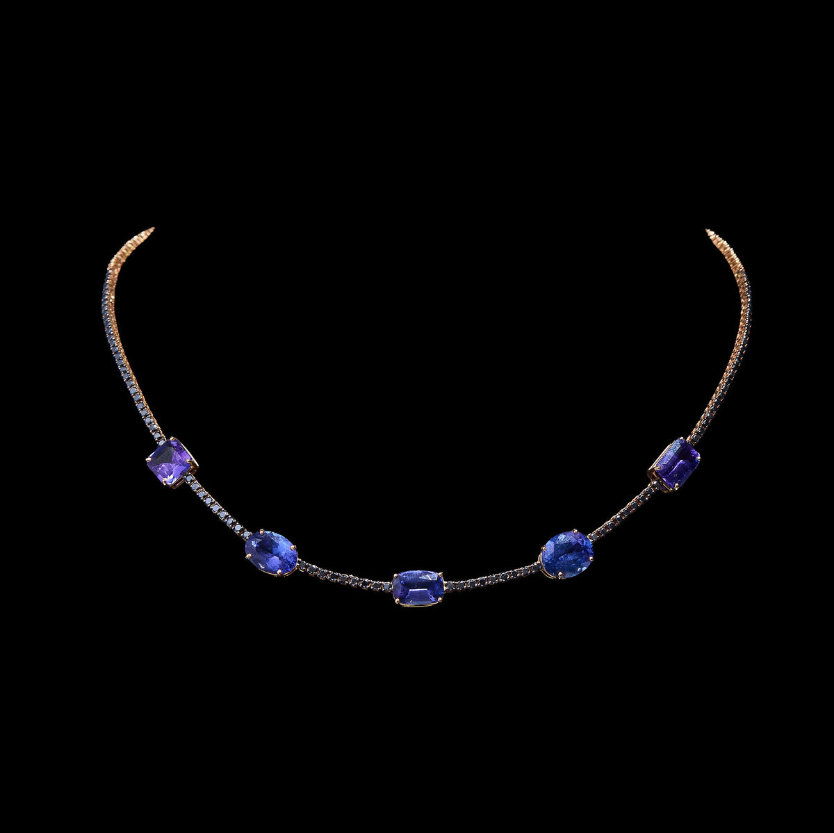 Sapphire Diamond Necklace