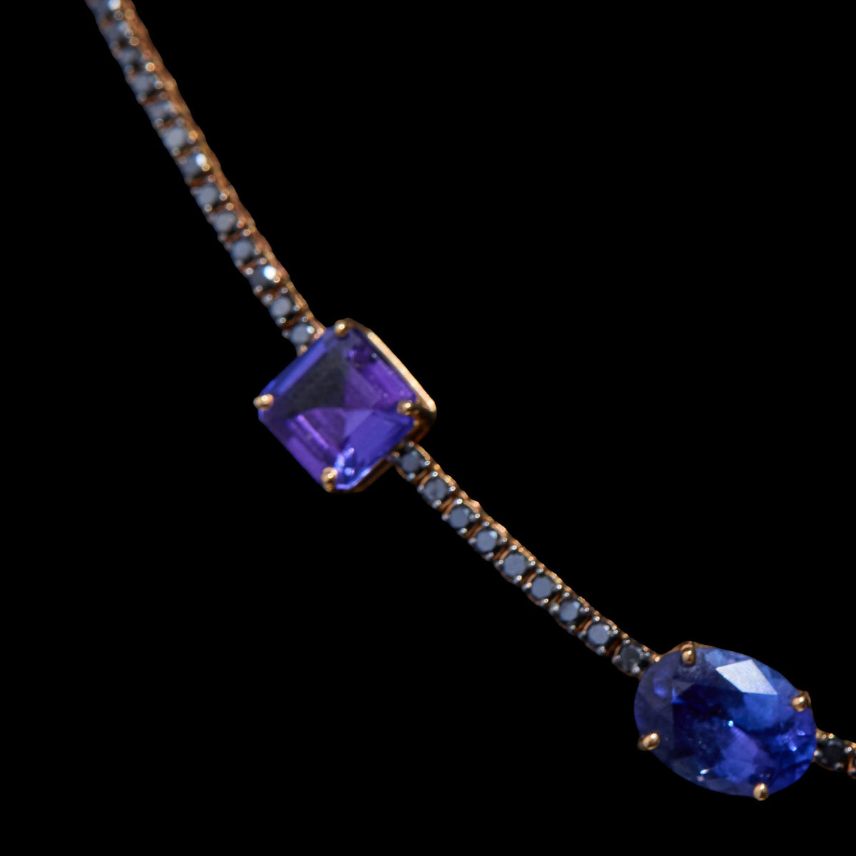 Sapphire Diamond Necklace