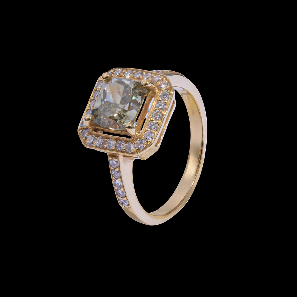 Colored Diamond Ring