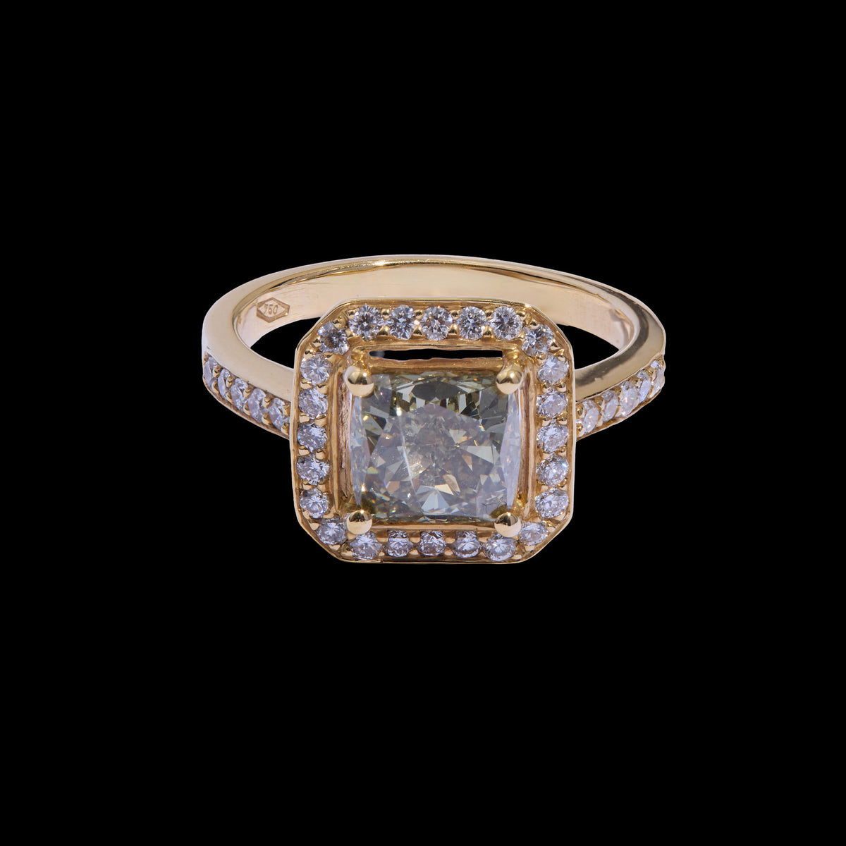 Colored Diamond Ring