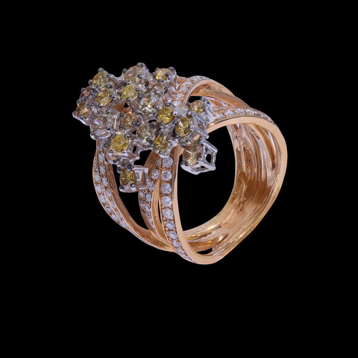 Colored Diamond Ring