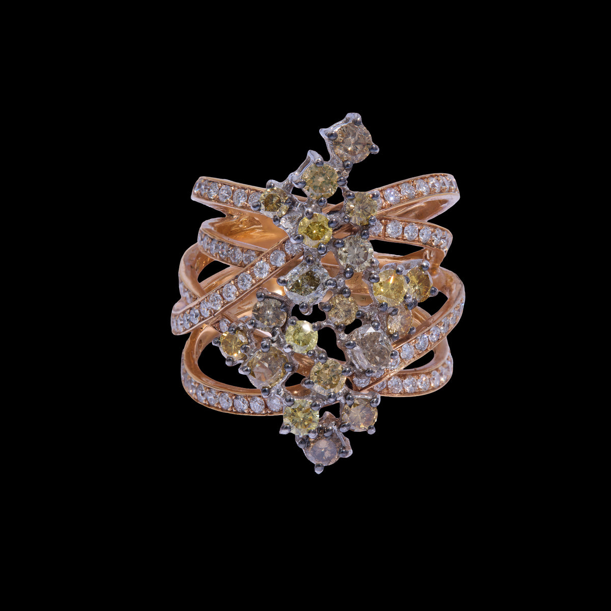 Colored Diamond Ring