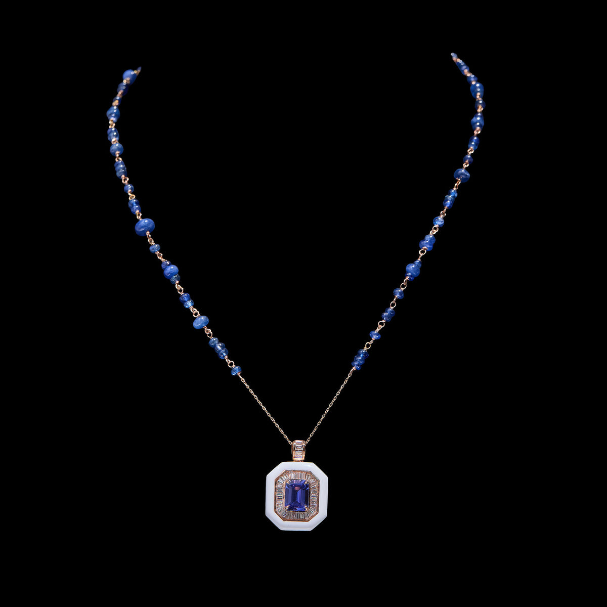 Tanzanite Diamond Necklace