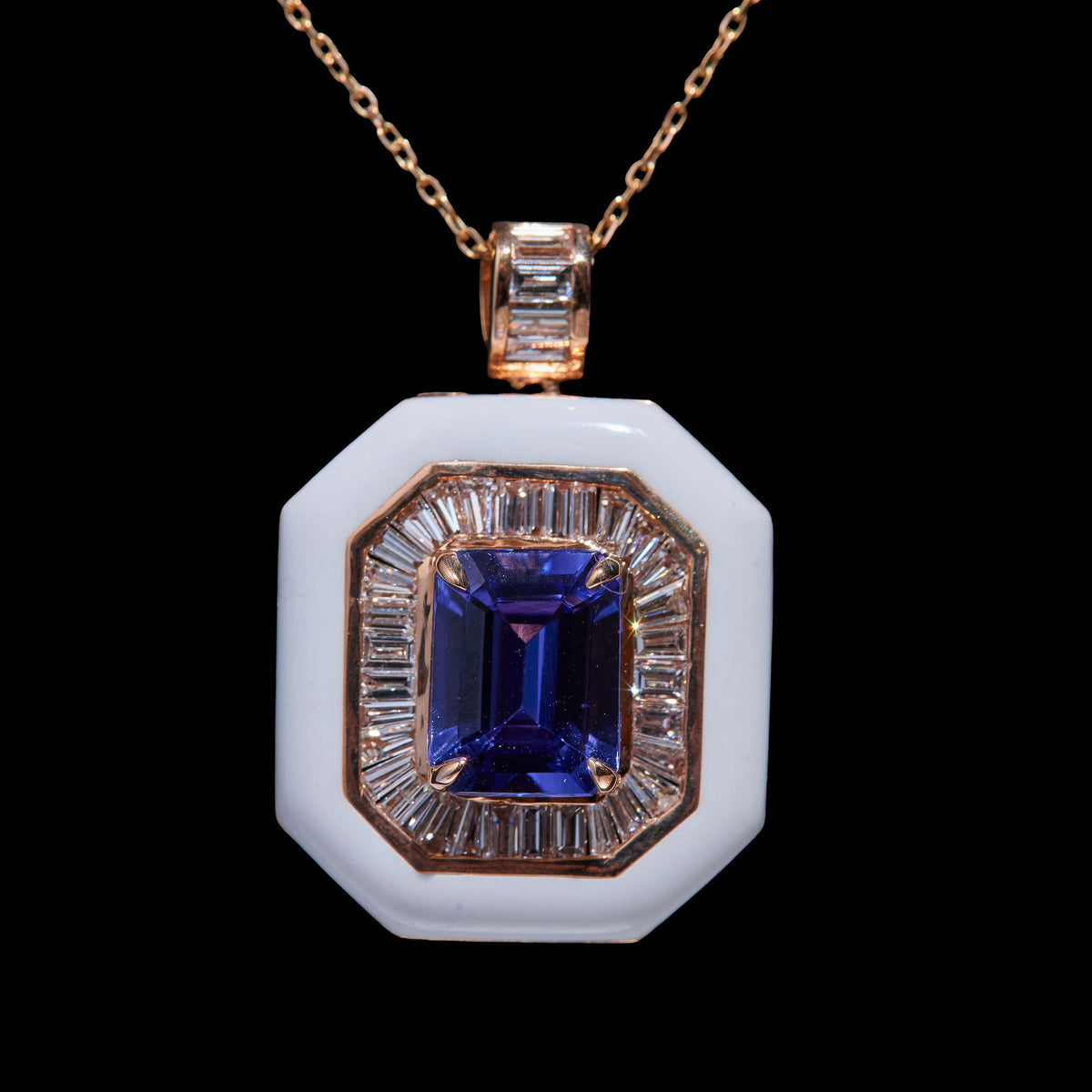 Tanzanite Diamond Necklace