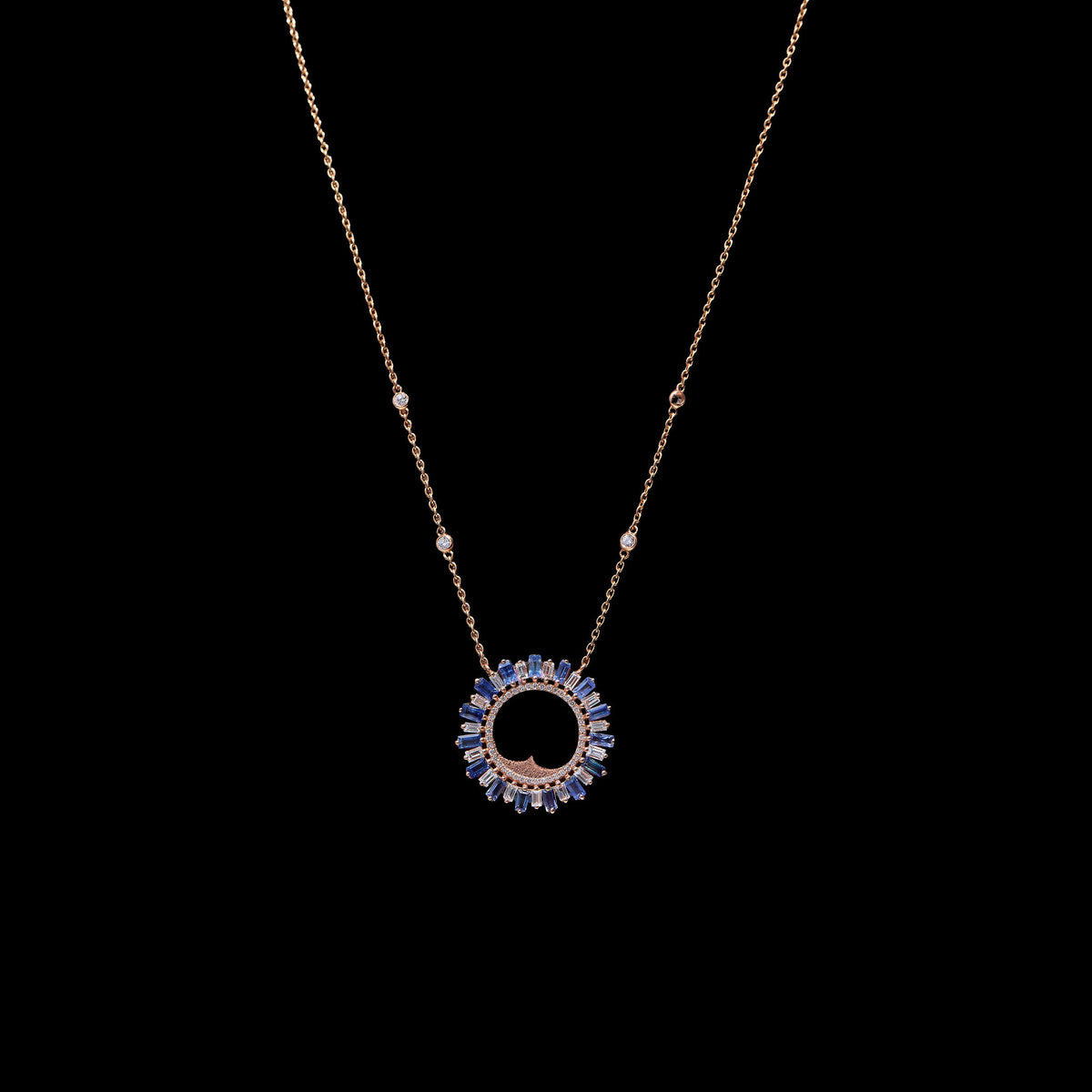 Sapphire Diamond Necklace