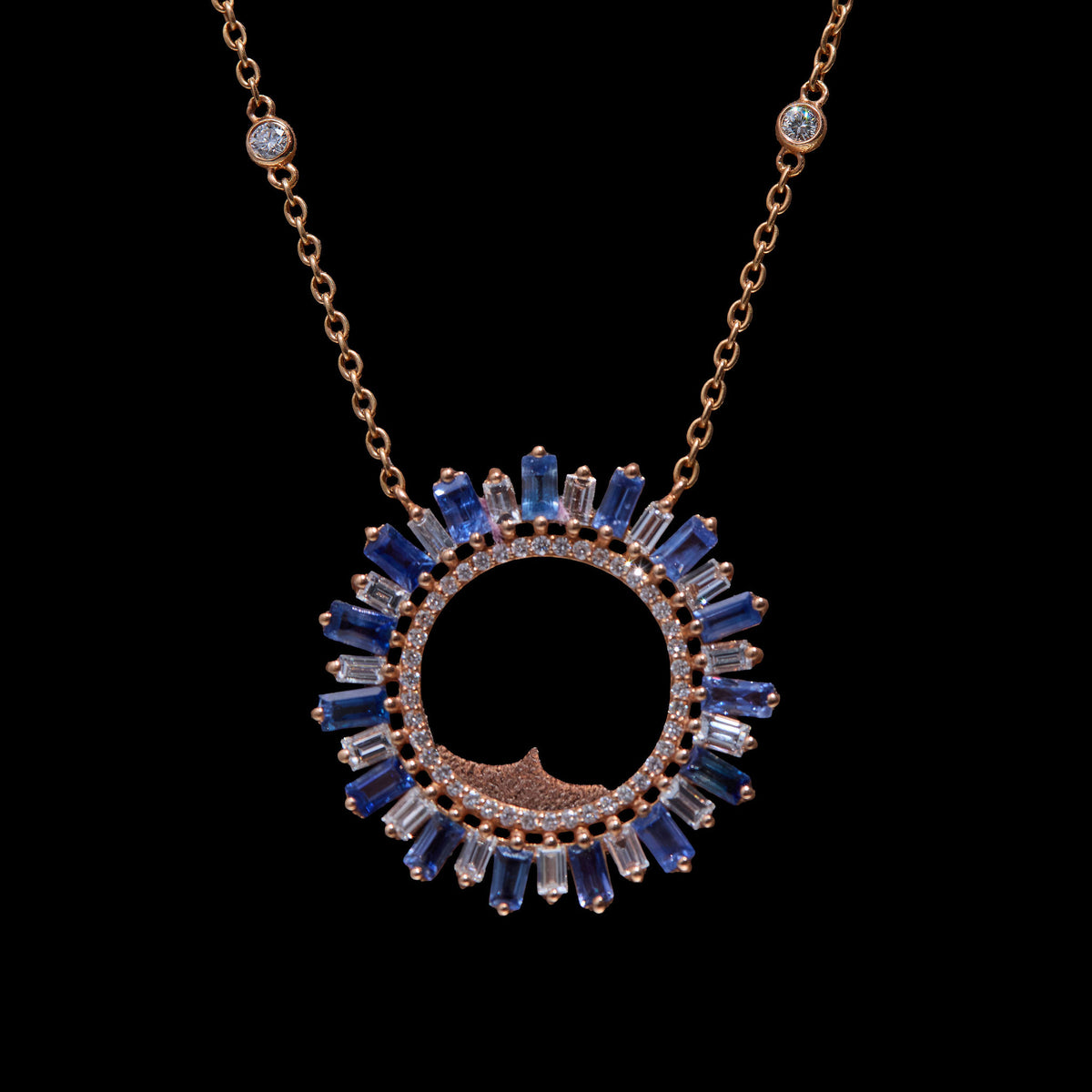 Sapphire Diamond Necklace