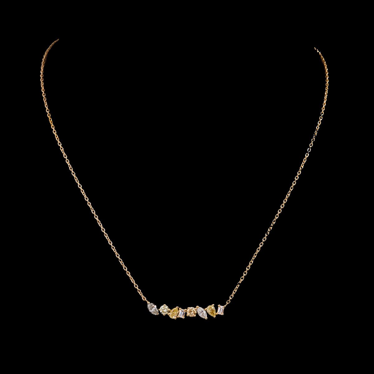 Colored Diamond Pendant