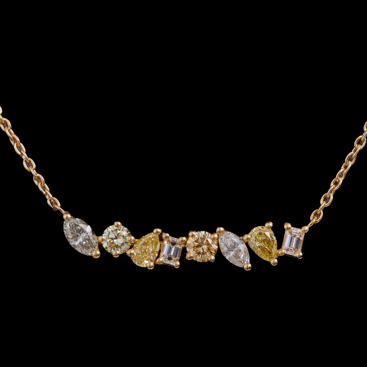 Colored Diamond Pendant