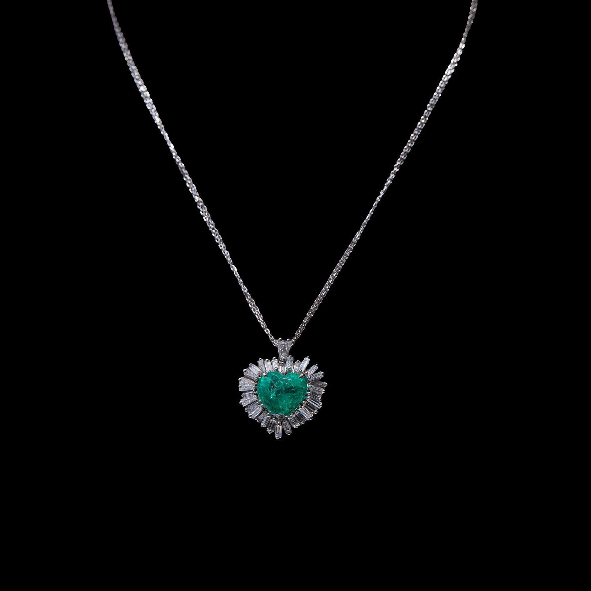Emerald Diamond Necklace