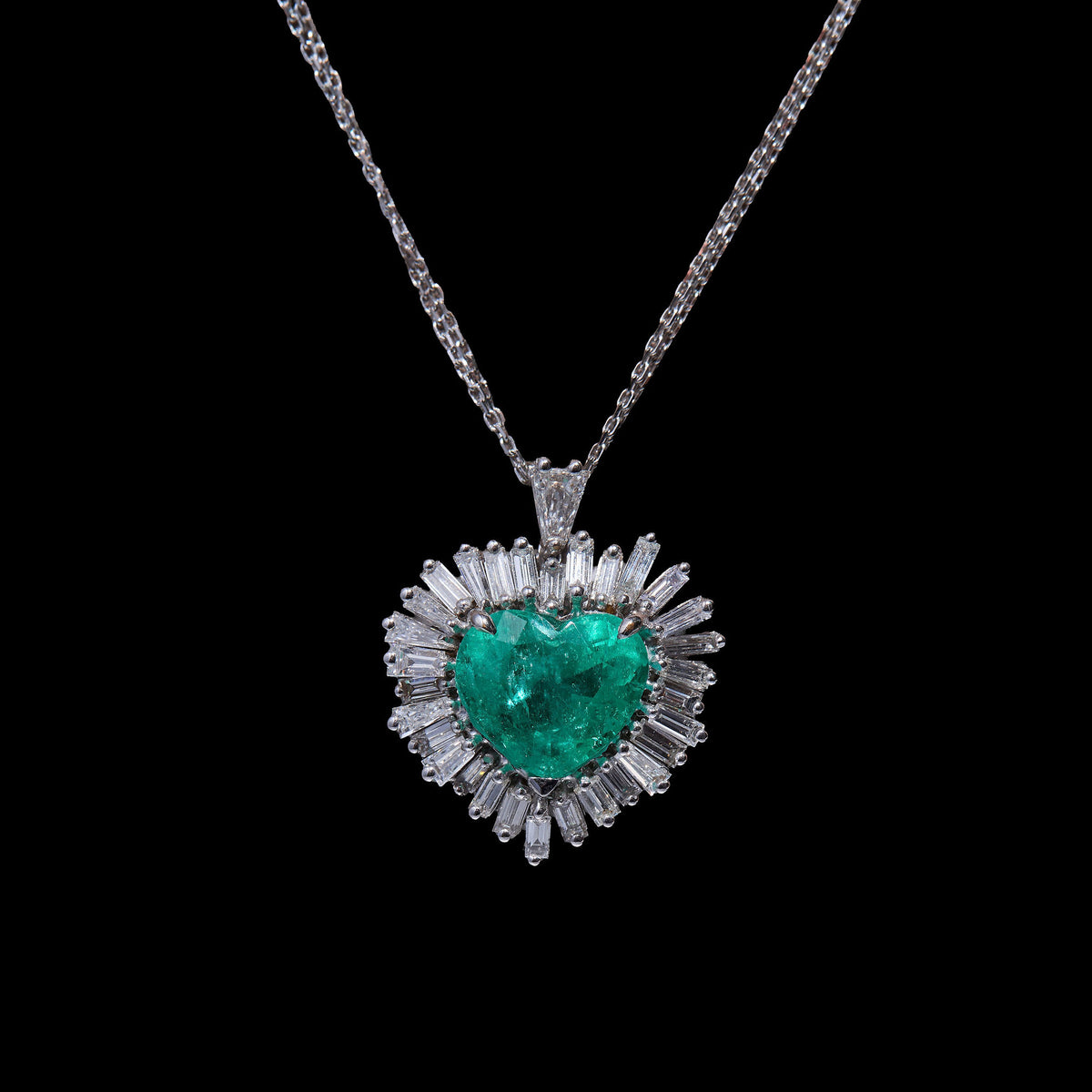 Emerald Diamond Necklace