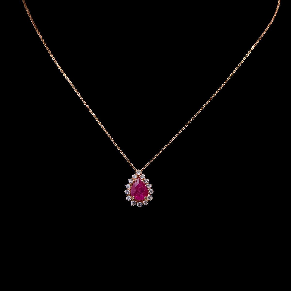 Ruby Diamond Neclace