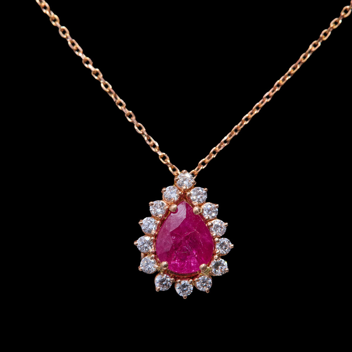 Ruby Diamond Neclace