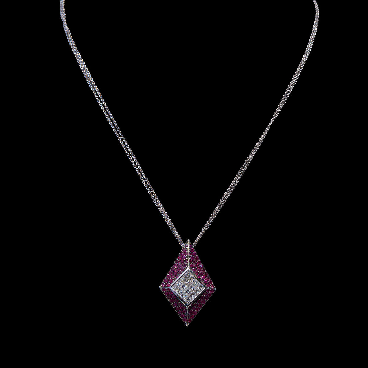 Ruby Diamond Neclace