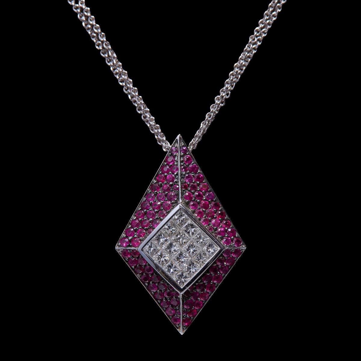 Ruby Diamond Neclace
