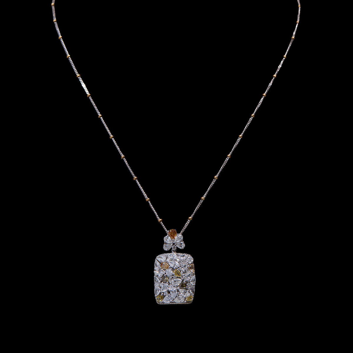 Colored Diamond Pendant