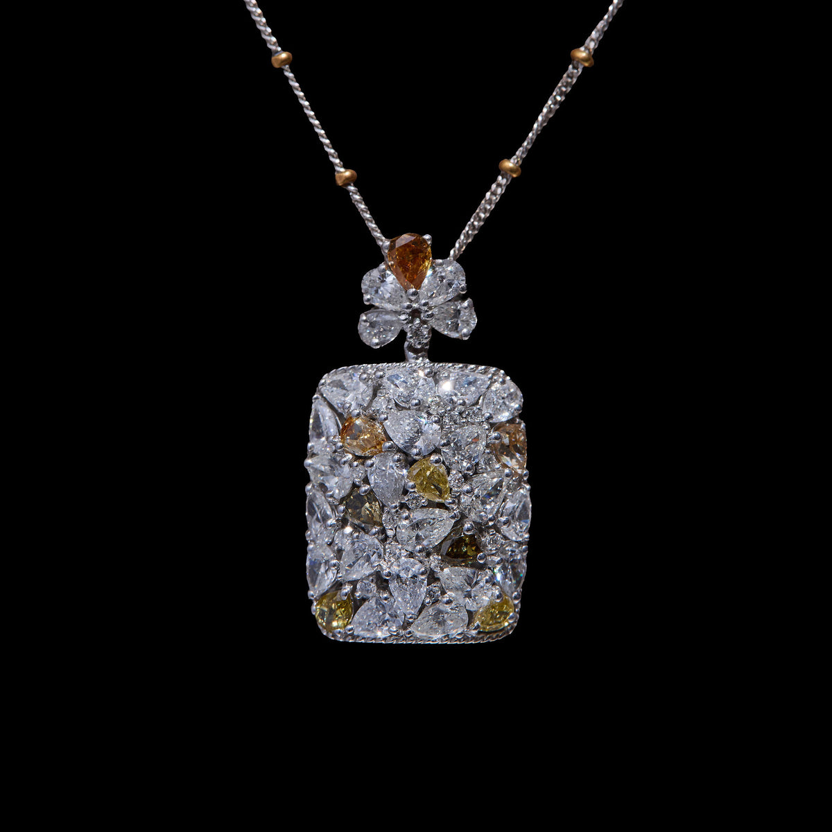 Colored Diamond Pendant