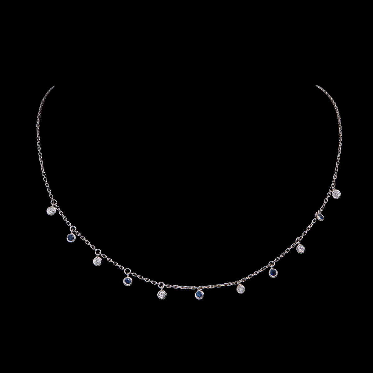 Sapphire Diamond Pendant