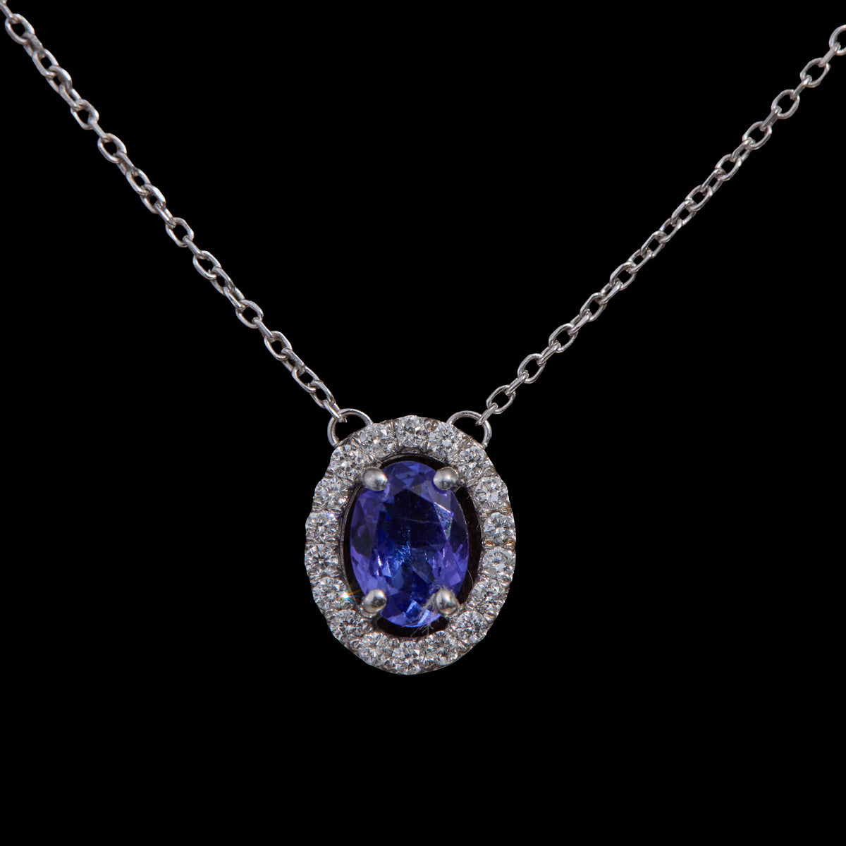 Sapphire Diamond Pendant